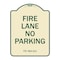 Signmission Texas Fire Lane No Parking Heavy-Gauge Aluminum Architectural Sign, 18" L, 24" H, TG-1824-22825 A-DES-TG-1824-22825 - alternate 1